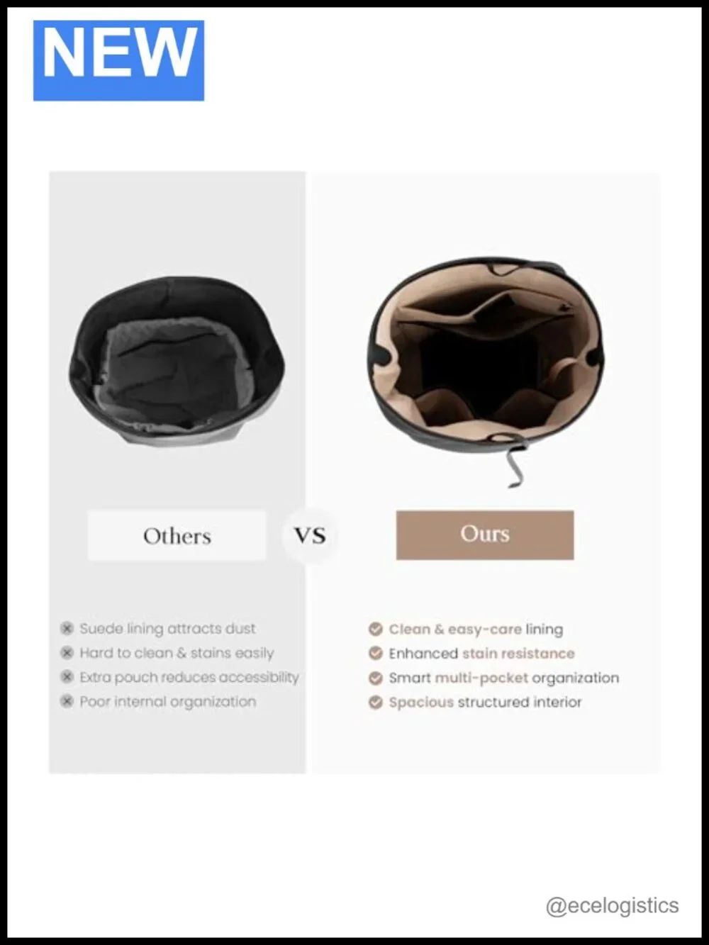 Genuine Leather Pebbled Bucket Bag for Women, Soft Shoulder Bag with Pockets
